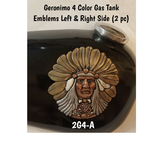 Motorcycle Accessories -  Geronimo  Motorcycle Gas Tank Emblems