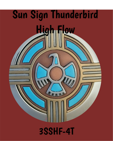 Air Filter Cover Motorcycle Emblems - Sun Sign Thunderbird - High Flow