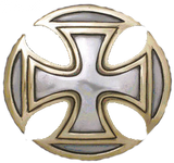 Motorcycle Accessories - Maltese Cross Motorcycle Gas Tank Emblems - Left & Right side