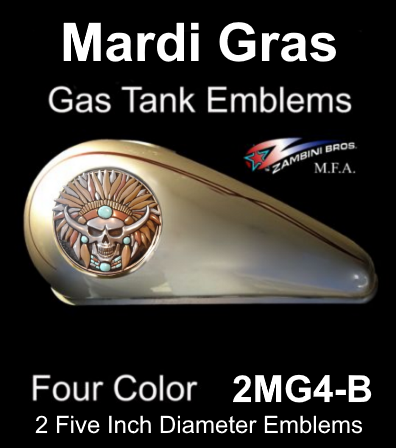 Harley Davidson, Indian Motorcycles, Kawasaki Drifter, Yamaha V-Star Gas Tank Emblems