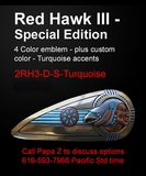 Motorcycle Accessories - Red Hawk III Special Edition Motorcycle Gas Tank Emblems