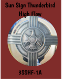 Air Filter Cover Motorcycle Emblems - Sun Sign Thunderbird - High Flow