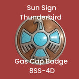 Gas Cap Badge Insert Sun Sign Thunderbird Emblem - Indian Motorcycle Accessory