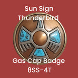 Gas Cap Badge Insert Sun Sign Thunderbird Emblem - Indian Motorcycle Accessory