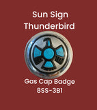 Gas Cap Badge Insert Sun Sign Thunderbird Emblem - Indian Motorcycle Accessory
