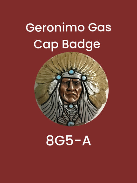 Gas Cap Badge Insert Geronimo Emblem - Indian Motorcycle Accessory