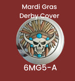 Harley Derby Cover Mardi Gras Skull Emblem - Harley Davidson Accessory