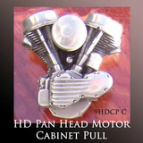 Harley Ornaments Motorcycle Gift - Pan Head Motor Cabinet Pull 