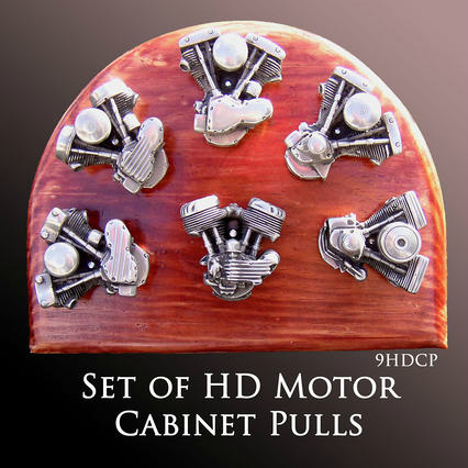 Harley Davidson Motorcycle Accessories Unique Motorcycle Gifts - Motor Cabinet Pulls